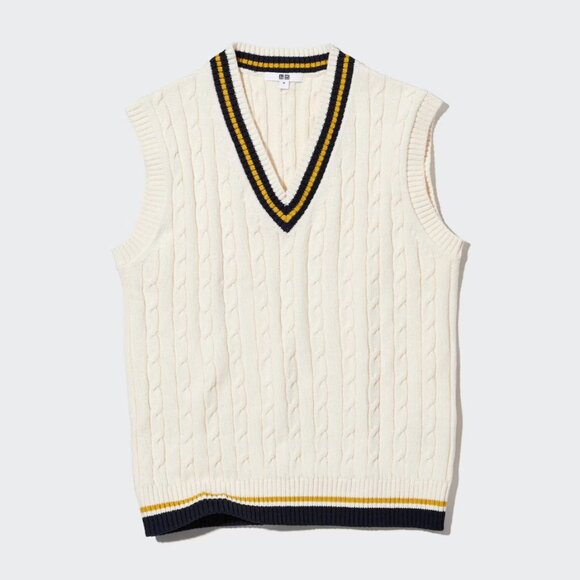Cable Knit Sweater Vest - Picture 1 of 4